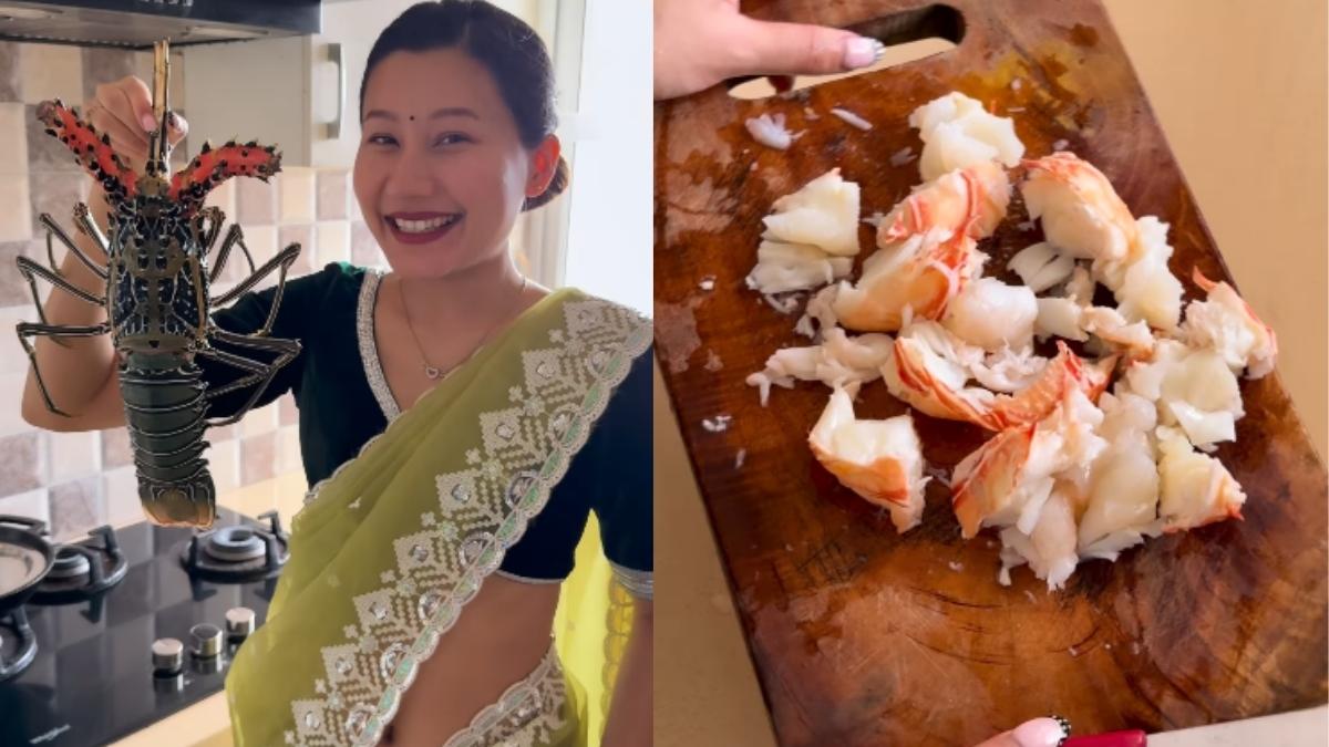 Creator Makes Bhojpuri Lobster For Her Boyfriend; Netizens: “Dekhkar Darr Lag Raha Hai”