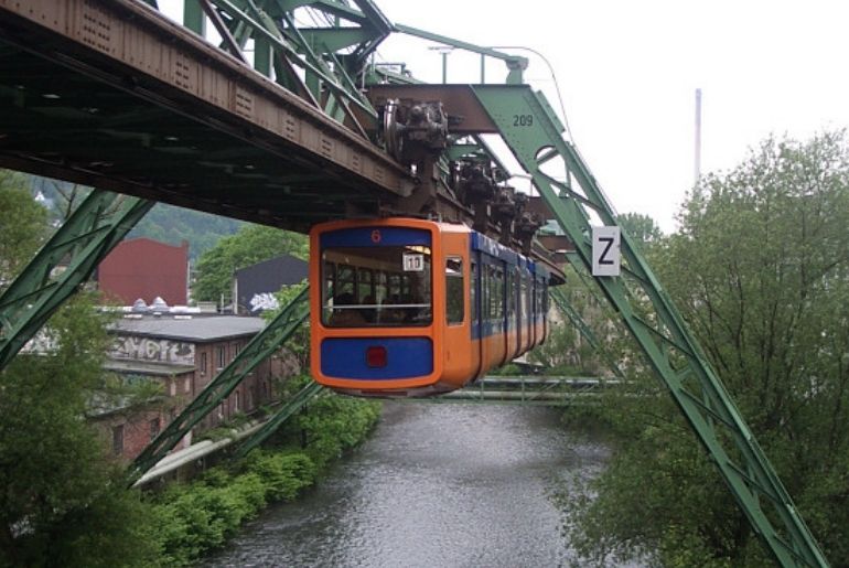 upside down train Germany