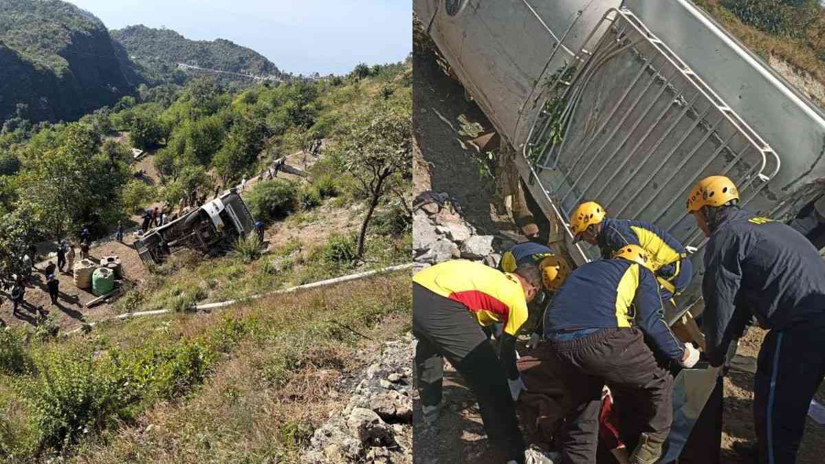 Uttarakhand: 5 Dead As Bus Falls 70 Metres Into Gorge In Tehri; Rescue Operations Underway