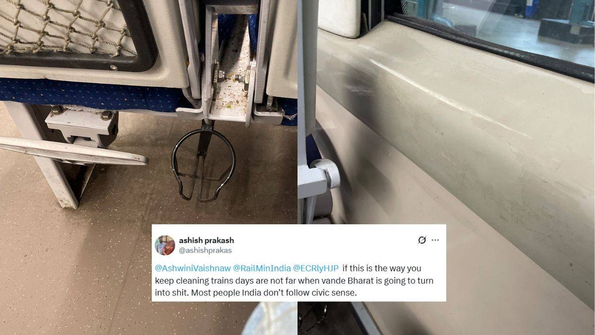 “Vande Bharat Is Going To Turn Into Sh#t,” Passenger Slams Authorities For Dirty Coach; Shares Photos