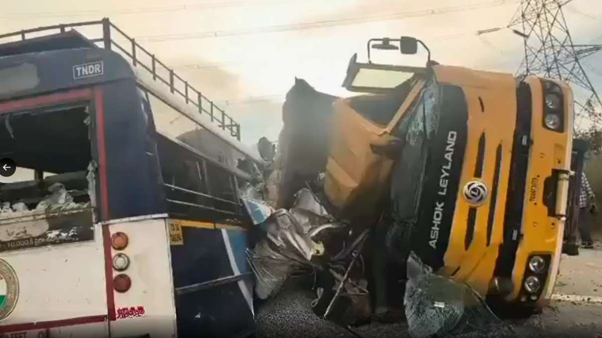 Telangana: 20 Dead After Truck On Wrong Side Collides Head-On With RTC Bus In Ranga Reddy