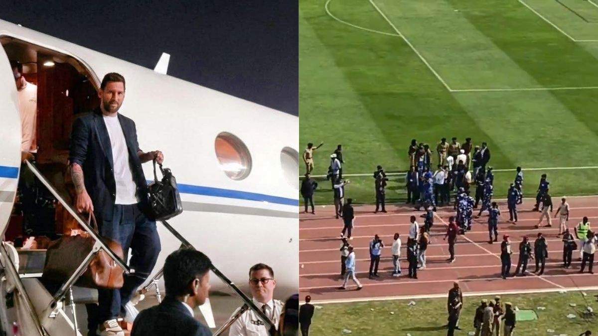 Messi In Kolkata: Fans Throw Bottles, Tear VIP Sofas After Brief Stadium Appearance