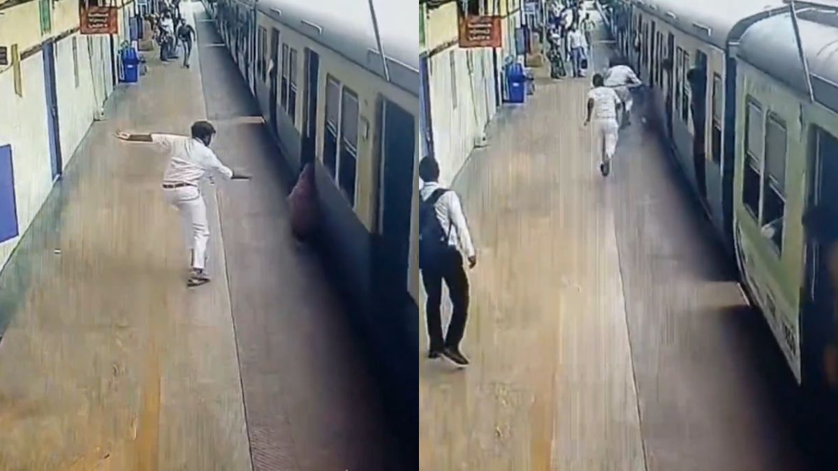 Hero On Duty: Ticket Checker Saves Lady Who Slipped While Boarding Train At Tambaram Station