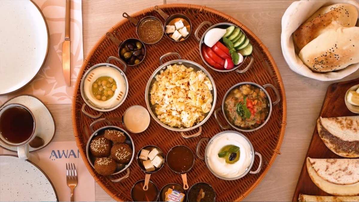 Start Your Day With A Lavish Levantine Breakfast Tray Available At Awani In Dubai!