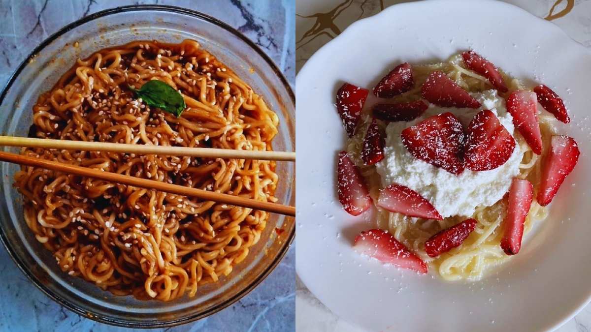 Korean Maggi To Strawberry Pasta: 10 Viral Dishes Of 2025 That Took The Internet By Storm