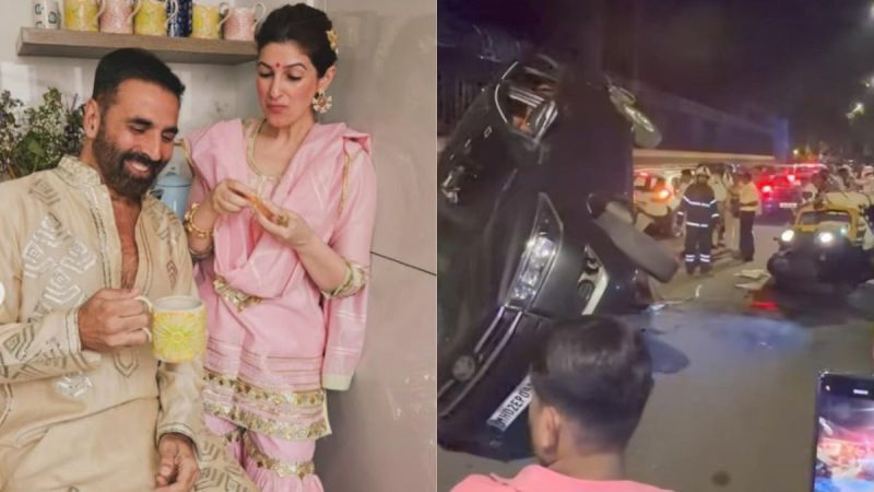 Akshay Kumar’s Security Vehicle Meets With Accident In Juhu; Actor Jumps Out To Help Injured