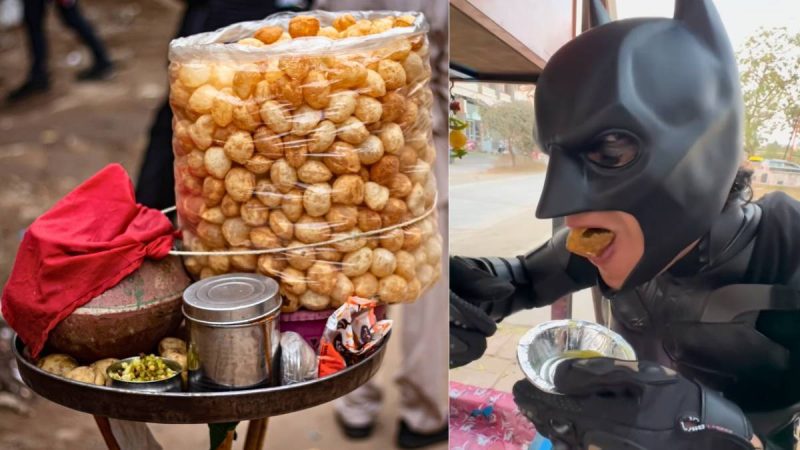 Watch: To Save Gotham City, Even Batman Needs Pani Puri! Netizens Call Him “Pani Puri Paglu”
