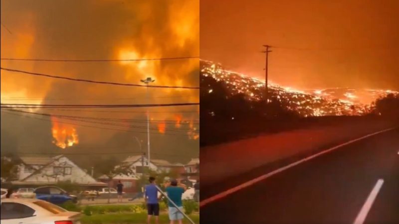 Chile Declares Emergency As Raging Wildfire Kills 18 & Forces 50000 To Evacuate Their Homes