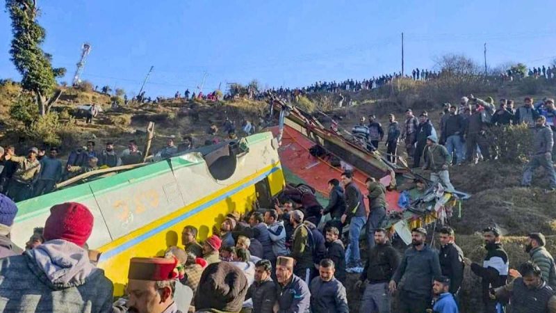 Himachal Pradesh: At Least 12 Killed & 35 Injured In Sirmaur After Bus Falls Into 500-Ft Gorge