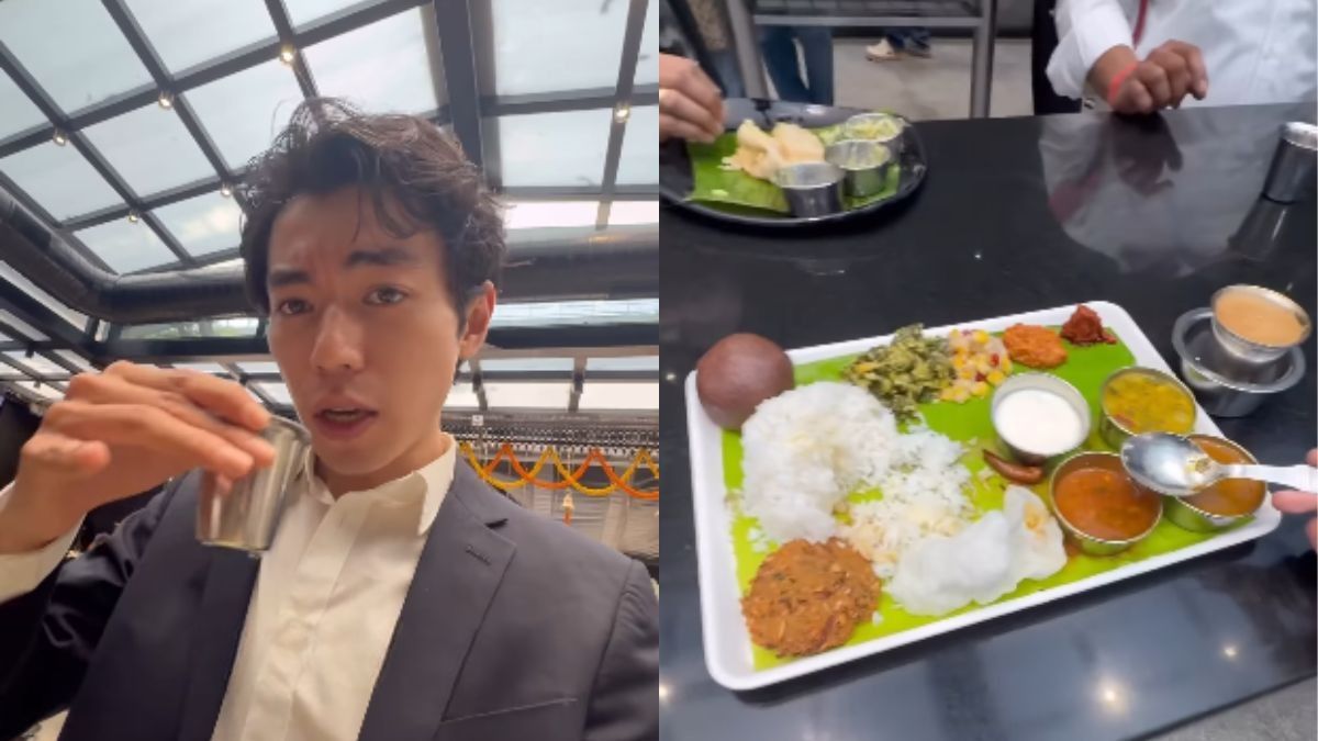 Japanese Man Enjoys ₹200 Mudde Meal At The Rameshwaram Cafe; Calls It “Top Veg Spot In India”