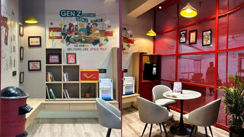 Surat Has A Gen Z-Coded Post Office With A Coffee Machine, Mini Library, Comfy Seats & More!