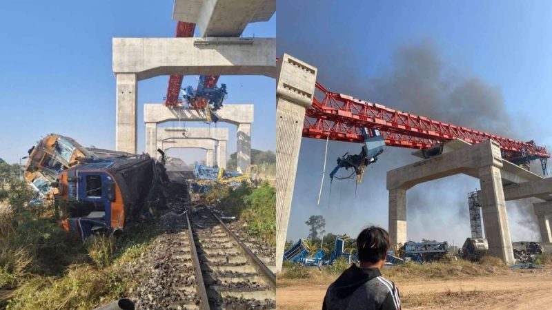 In Freak Accident, Crane Collapses On Thailand Train; 22 People Dead, 30 Injured