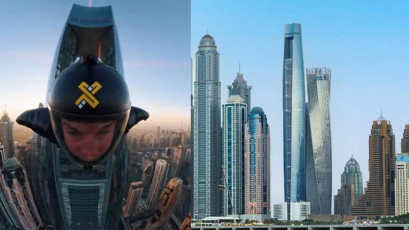 XDubai Wingsuit Team Pulls Off Daring Flight Around World’s Tallest Hotel, Ciel Dubai Marina