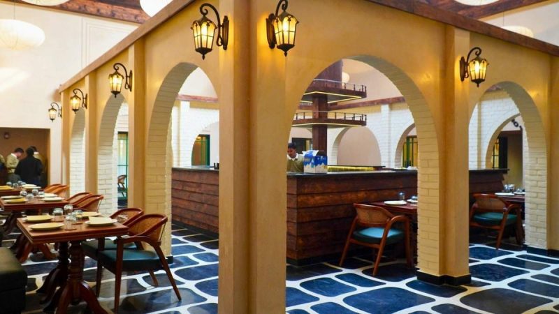 Delhi’s Yamuna Sports Complex Now Has A Café That Looks Like A European Coastal Villa