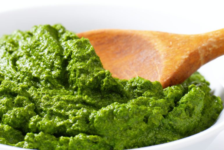 spinach puree
