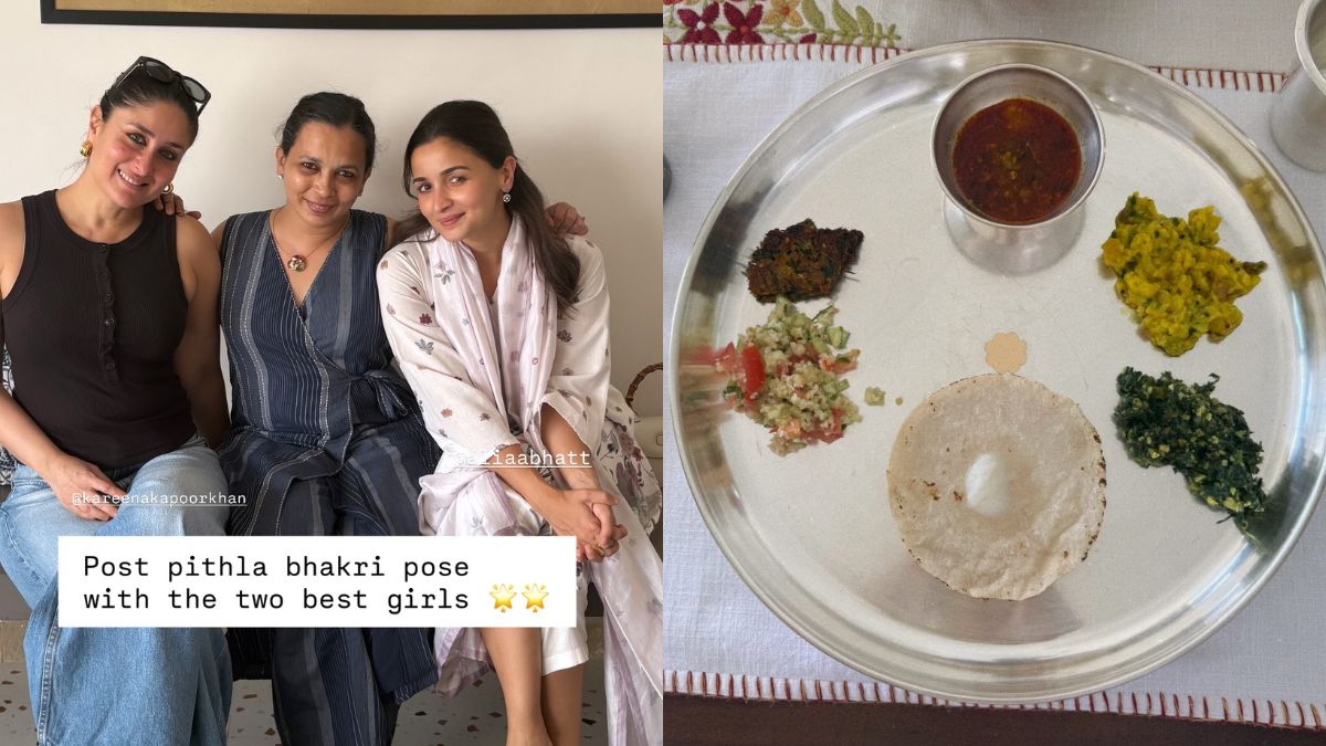 Alia Bhatt & Kareena Kapoor Relish Wholesome Pithla Bhakri With Nutritionist Rujuta Diwekar