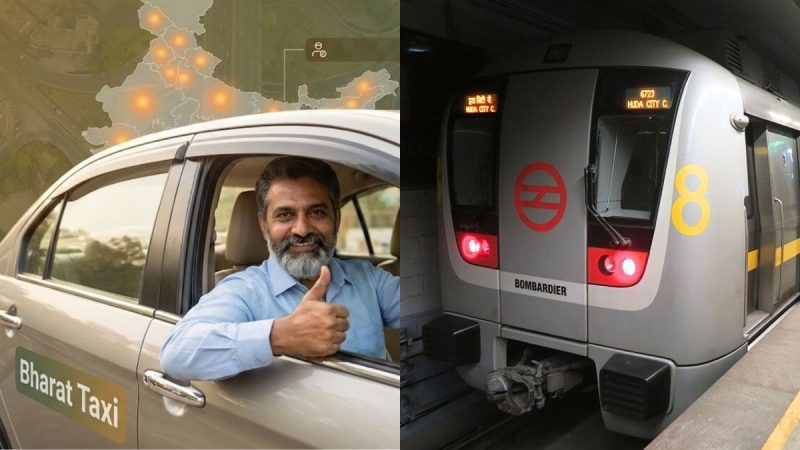 Bharat Taxi Launches At 10 Delhi Metro Stations Including Rajiv Chowk, Lajpat Nagar & More