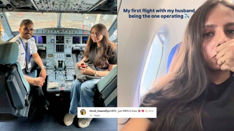 IndiGo Pilot Makes Special Mid-Flight Announcement For Wife; Internet, “Just Men In Love!”