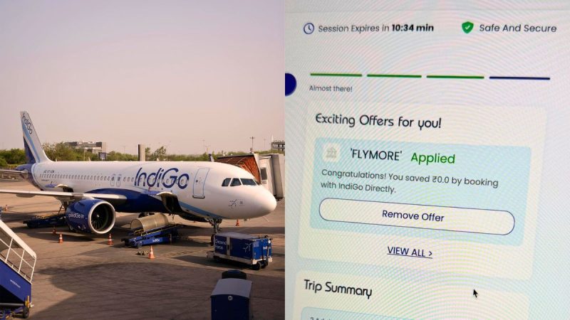 “Congratulations! You Saved ₹0,” IndiGo’s Booking Prompt Sparks Hilarious Reactions Online