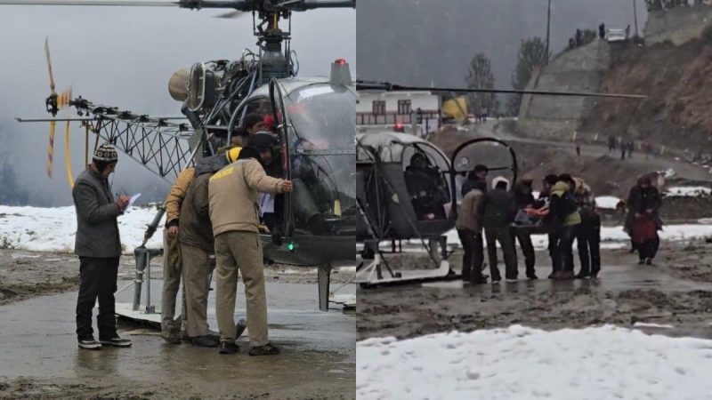 Video: Indian Air Force Airlifts 85-YO Paralysed Woman After Snowfall Blocks Himachal’s Roads