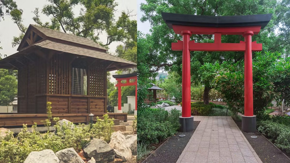 This Park In Thane Lets You Walk Through Japan With Red Bridges, Bamboo Trails & Koi Waters