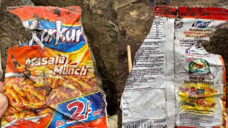 Time Capsule? Reddit User Finds Long-Lost ₹2 Kurkure Packet Buried Underground