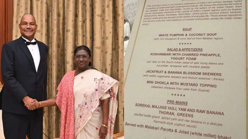 Malabari Parotta, Dhokla & More; Here’s What Seychelles President Ate At Rashtrapati Bhavan