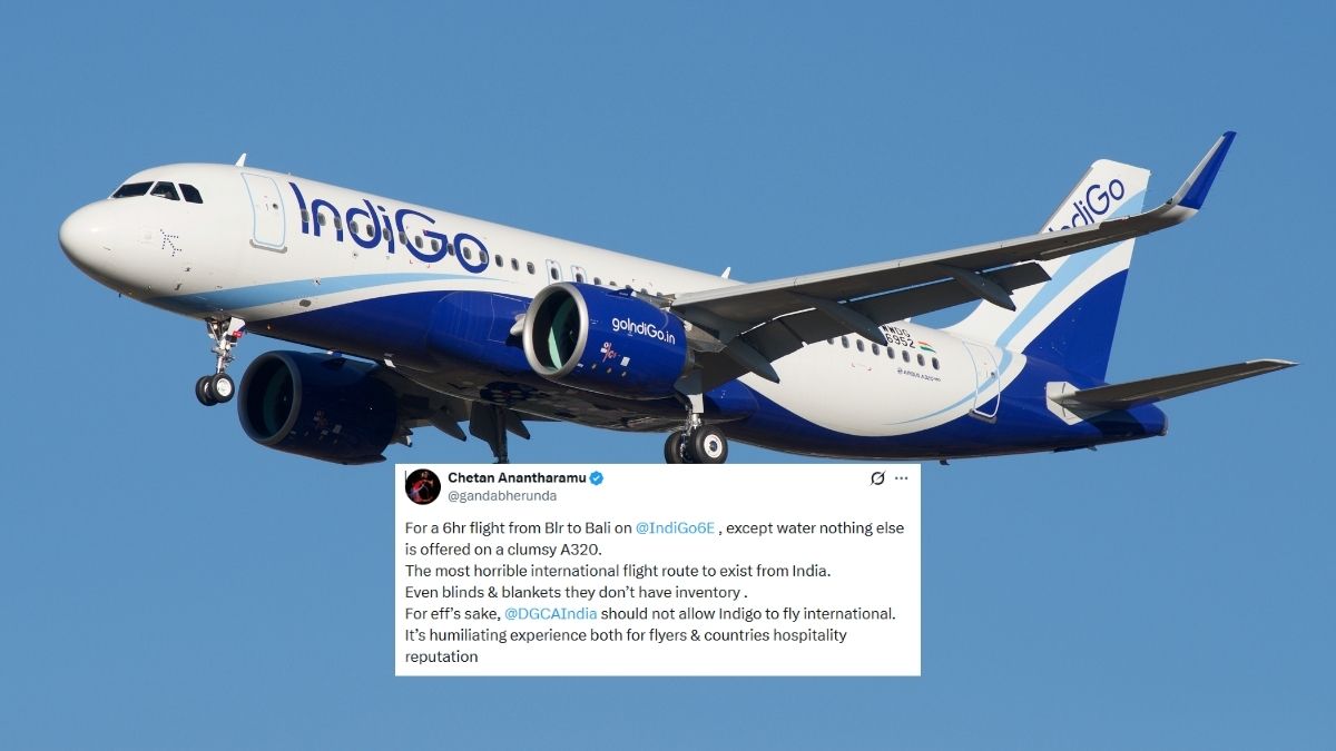 “Except Water, Nothing Else”: Passenger Complains About Poor Service On Intl IndiGo Flight