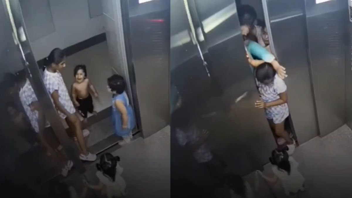 Viral Video Captures Young Girl’s Bravery In Saving Kids Trapped In A Lift; Internet Applauds
