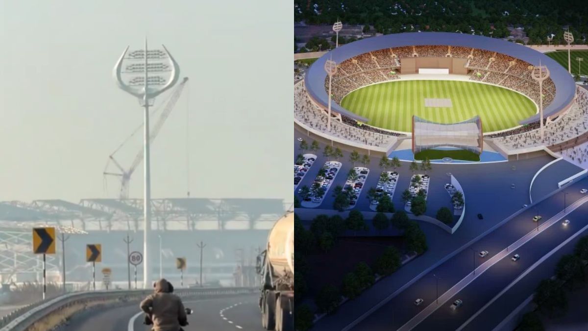 Did You Know Varanasi Cricket Stadium Has Trishul-Shaped Floodlights & A Damru Dome?