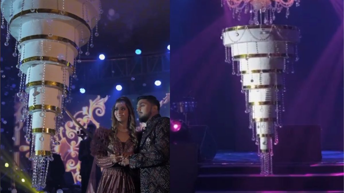 THIS Nagpur Bakery Created An 8-Tier Hanging Cake For The Royal Haldiram Wedding