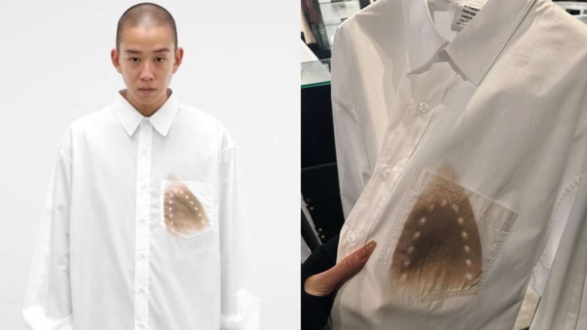 Oops, I Left The Iron On! At ₹1 Lakh, Luxury Brand Vetements Sells Shirt With Burn Print