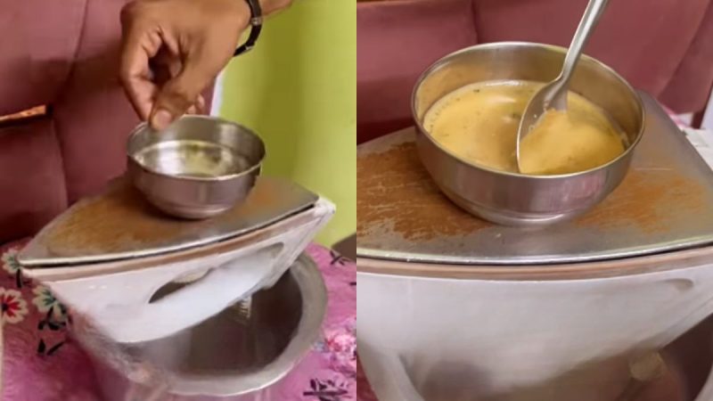 “Jugaad Pro Max,” Netizens Say As Man Makes Chai On Steam Iron After LPG Runs Out