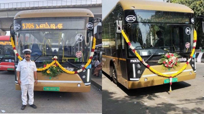 Chennai Gets MTC Premium Electric Buses With WiFi, Charging Ports & Guaranteed Seats