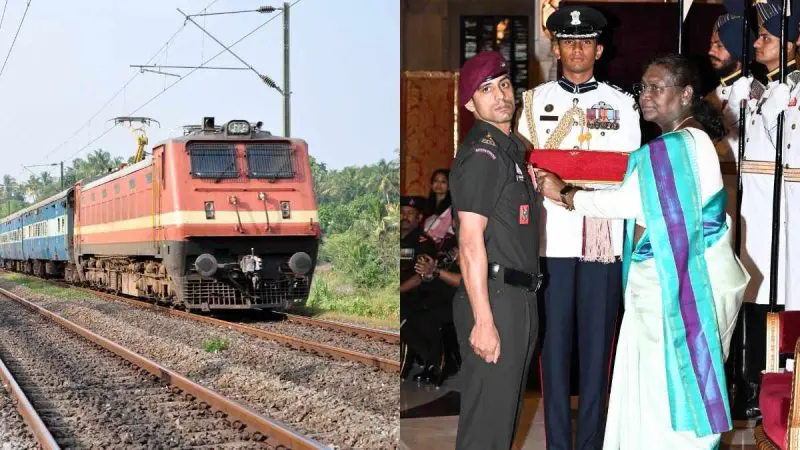 Govt Makes Lifetime Train Travel Free For Gallantry Award Winners & Eligible Family Members