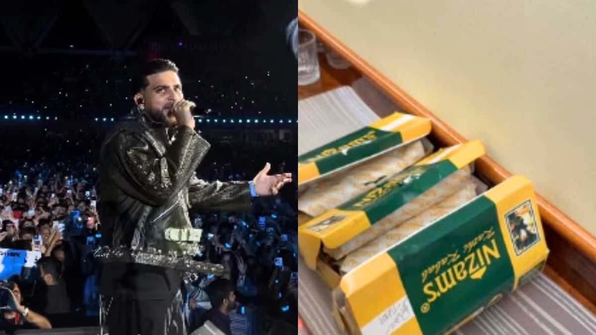 After Delhi Concert, Karan Aujla Ate Kathi Rolls From Nizam’s On His Private Jet