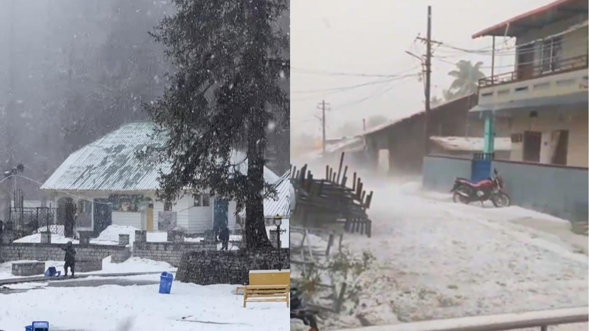 From Snowfall In Kashmir To Hailstorm In Karnataka, Winter Arrives In The Peak Of Summer