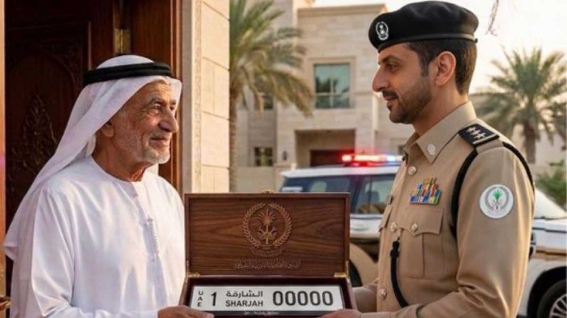 Sharjah Police Offer Free Number Plate Delivery After Flash Floods & Weather Damage