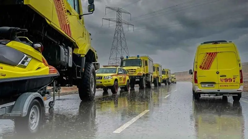 What Are ‘Amphibious Vehicles’ Used By Sharjah Civil Defence For Flood Rescue Ops?