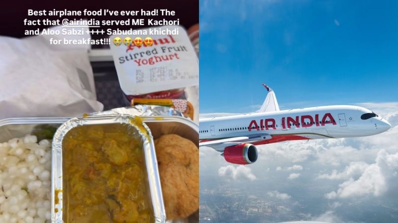 “Best Airplane Food I’ve Ever Had”: Air India’s Kachori Breakfast Impresses Influencer
