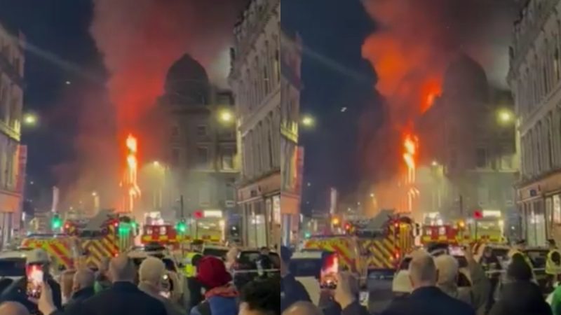 Glasgow Central Rail Services Hit As Nearby Fire Leads To Widespread Train Cancellations