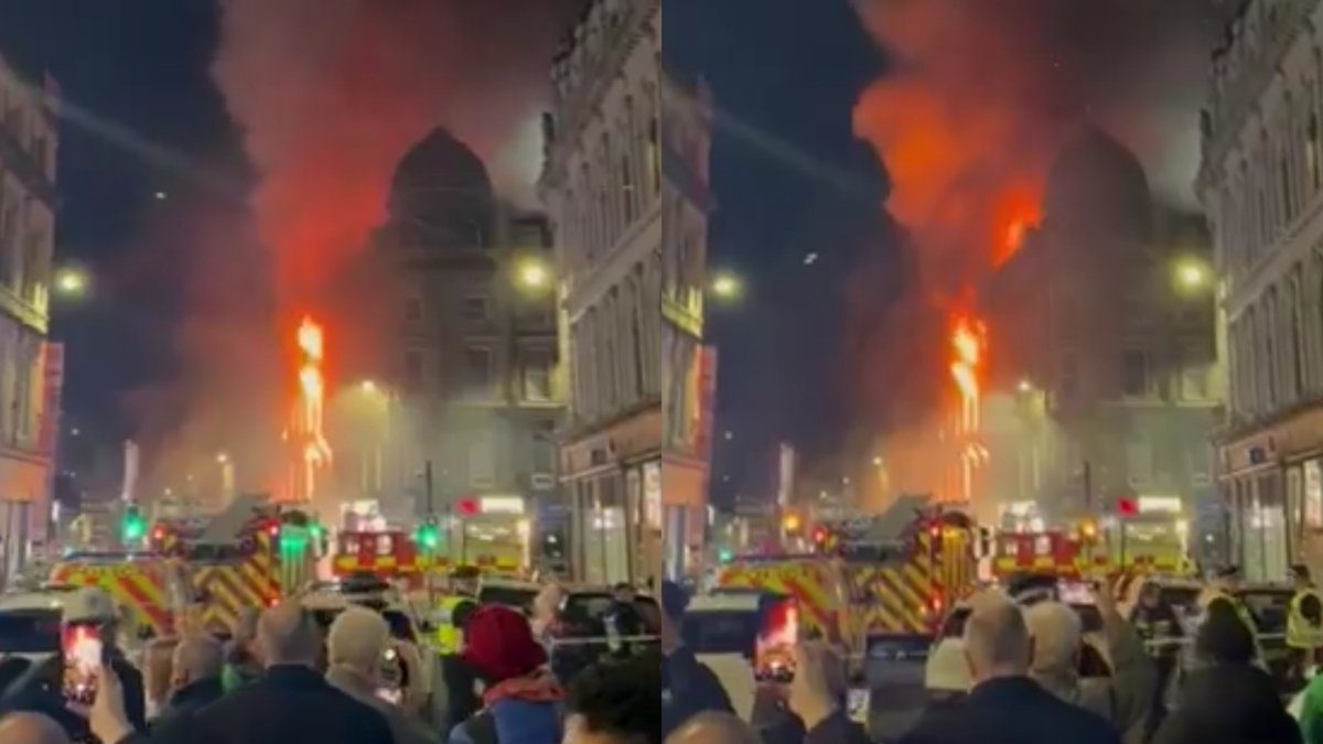 Glasgow Central Rail Services Hit As Nearby Fire Leads To Widespread Train Cancellations