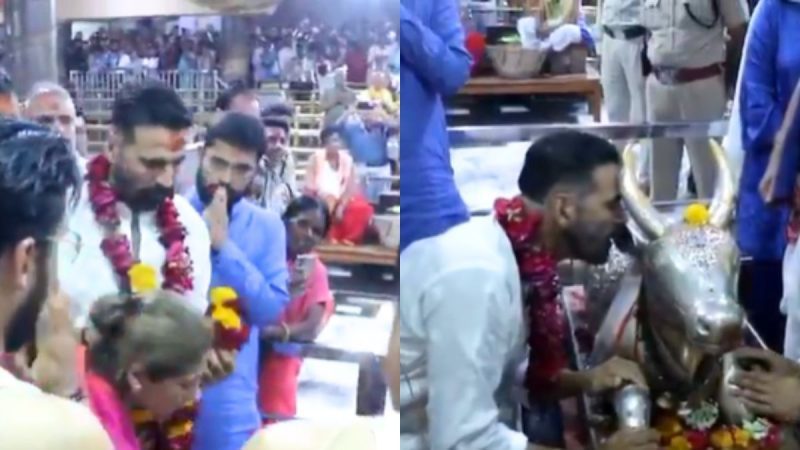 Akshay Kumar Offers Prayers & Takes Part In Jal Abhishek At Mahakaleshwar Temple In Ujjain