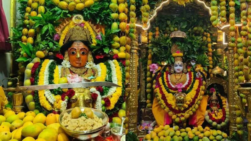 Mumbai’s Mumbadevi Decorated With Mangoes As Temple Celebrates Mango Festival With 12,000 Mangoes