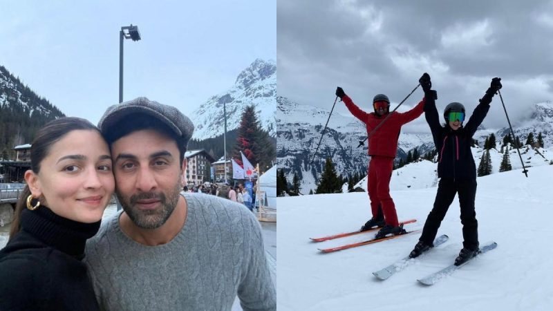 Alia Bhatt & Ranbir Kapoor Enjoy Skiing Holiday With Raha On 4th Wedding Anniversary