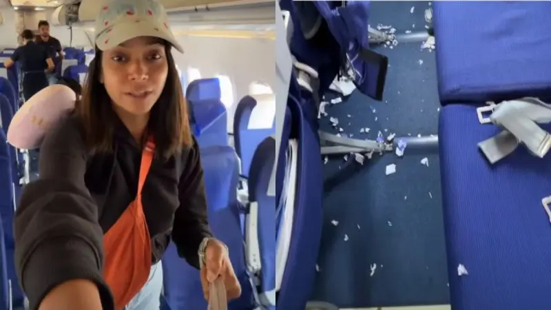 “I Was In A Government Bus,” Vlogger Calls Out Littered Bangkok–India Flight