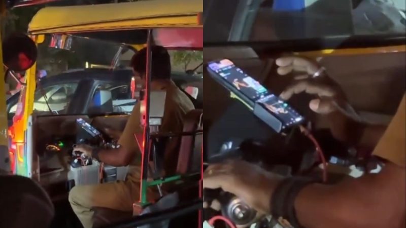 “Peak Bengaluru Moment”: Auto Driver Checks Crypto Charts While Managing Navigation On Phone