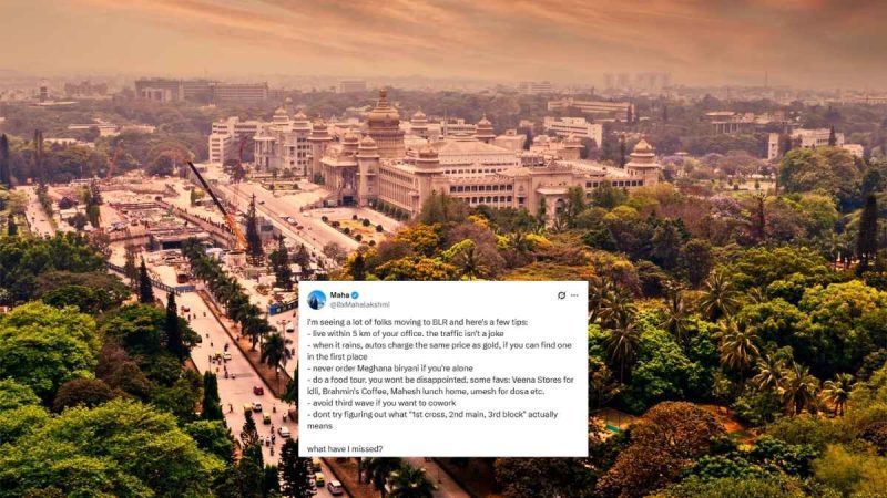 Moving To Bengaluru? Viral Post Shares Tips On Traffic, Food Spots, And More!