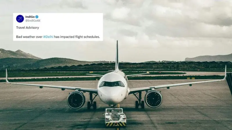 Delhi Air Travel Disrupted Due To Thunderstorms; IndiGo, SpiceJet Issue Travel Advisories