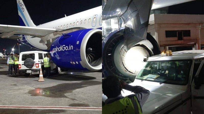 Car Ferrying Catering Staff Hits Parked IndiGo Plane At Kolkata Airport; Probe Underway